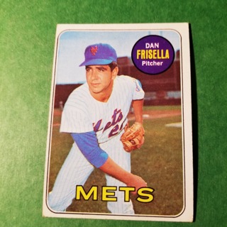 1969 - TOPPS BASEBALL CARD NO. 343 - DAN FRISELLA - METS