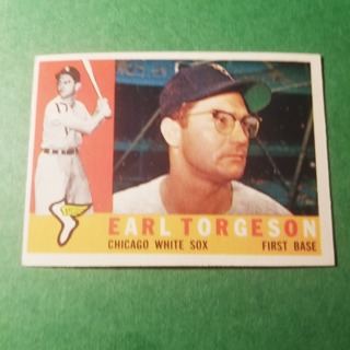 1960 - TOPPS EXMT - NRMT BASEBALL - CARD NO - 299 -  EARL TORGESON  - WHITE SOX