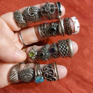 20 sterling silver rings