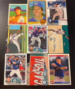 9 Seattle Mariners baseball cards 