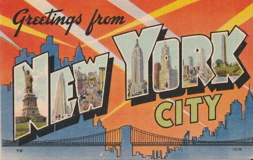 Vintage Unused Postcard: Greetings From New York City, NY