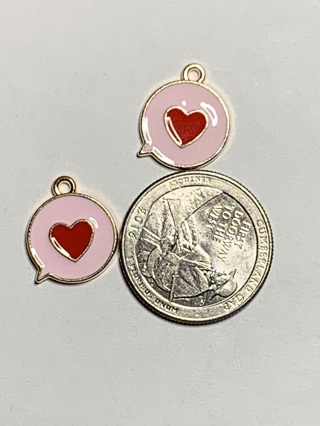 ♥♥VALENTINE’S DAY CHARMS~#31~SET 3~SET OF 2 CHARMS~FREE SHIPPING ♥♥