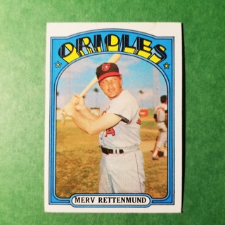 1972 - TOPPS BASEBALL CARD NO. 235 - MERV RETTENMUND - ORIOLES