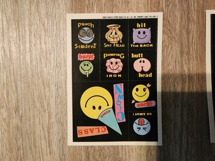 Stupid Smiles sticker card