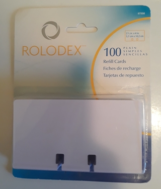 Package of refill ROLODEX cards (100)