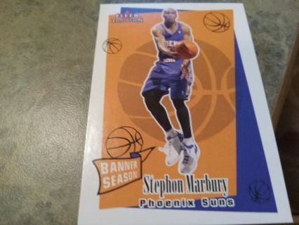 2003 FLEER TRADITION BANNER SEASON STEPHON MARBURY PHOENIX SUNS BASKETBALL CARD# 231