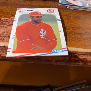 1988 fleer Ozzie Smith baseball card 