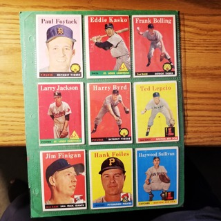 9 - LOT -1958 TOPPS PR-GOOD BASEBALL CARDS