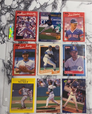 9 Baseball Cards