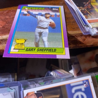 1990 topps Gary Sheffield baseball card 