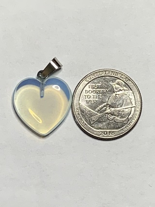 ♡HEALING STONE CHARM~#18~HEART-SHAPED~1 CHARM ONLY~FREE SHIPPING♡