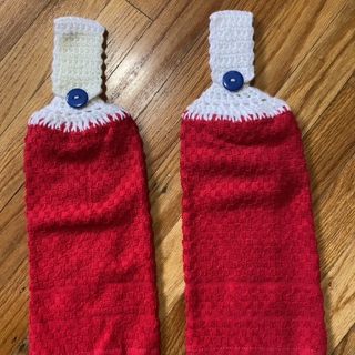 BN Hand Crochet Pair of Kitchen Towels. T11