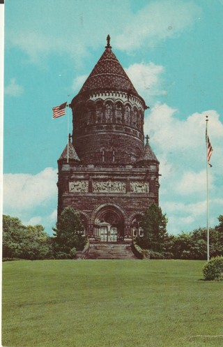 Vintage Unused Postcard: b: Garfield Memorial, Cleveland, OH