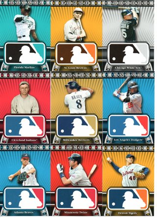 (9) 2010 Topps Logoman Insert Cards