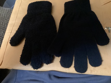 BLACK COTTON GLOVES