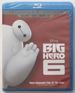 Disney Big Hero 6 Blu-ray / DVD Combo + Digital HD Collector's Edition - New Sealed