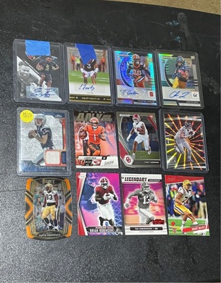 12 card Lot NFL most auto RCs & RCs 