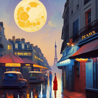 Listia Digital Collectible: Full moon in Paris