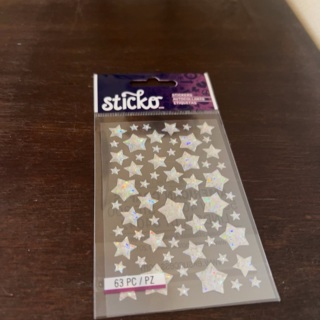 Sticko dimensional star stickers 