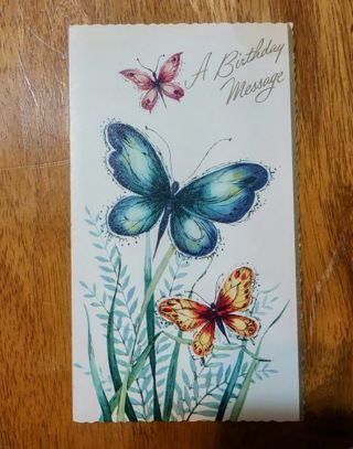 Vintage Birthday Card - Unused