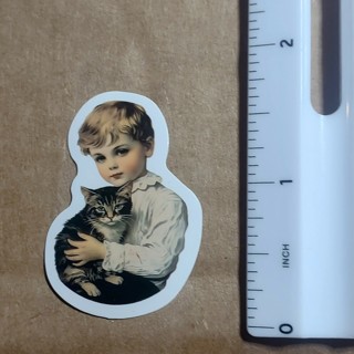 Vintage Boy Vinyl Decal Sticker
