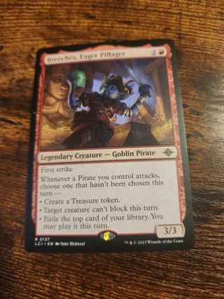 Magic the gathering mtg Breeches Eager Pillager rare card Lost Caverns of ixalan