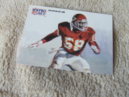 1990 Derrick Thomas Kansas City Chiefs Pro Set All AFC Team Card #420 Hall of Famer