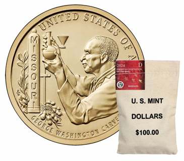 Uncirculated American Innovation $1 Coin 2024D - Missouri from U.S. Mint Bag