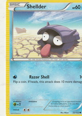 Pokemon Card: Shellder