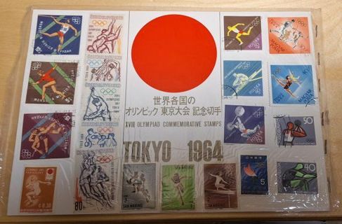 Souvenir page from 1964 Olympics