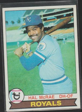 1979 Topps Baseball Card Hal McRae B Kansas City Royals #585