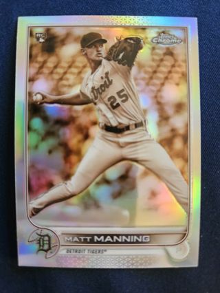 2022 Topps Chrome Rookie Sepia Refractor Matt Manning