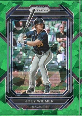 2023 Panini Prizm Joey Wiemer Green Ice