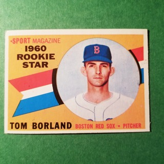 1960 - TOPPS  NRMT- MINT BASEBALL - CARD NO - 117 - TOM BORLAND ROOKIE - RED SOX