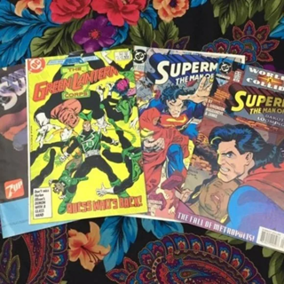 VINTAGE DC Comics Lot Superman Comic Books green lantern corps grap FREE SHIPPING