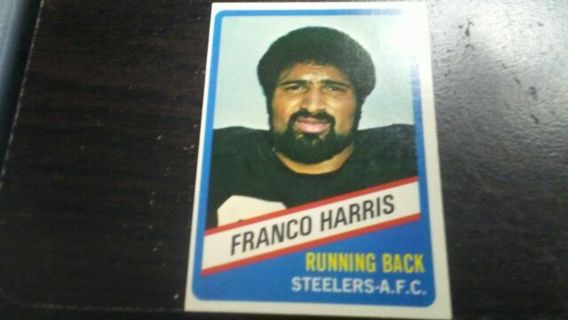 RARE ORIGINAL 1976 TOPPS WONDER BREAD ALL STAR SERIES FRANCO HARRIS STEELERS FOOTBALL CARD# 3