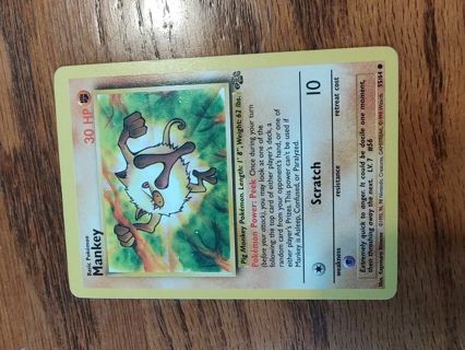 Pokemon Jungle Set Mankey 55/64 #1