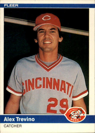 1984 Fleer Baseball Card #484 Alex Trevino