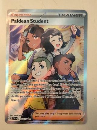 Paldean student 231/091 double rare holo nm pokemon