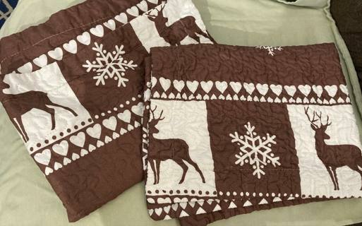 Deer in Winter Pillow Shams (Set of 2)