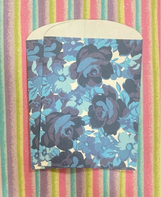 Blue flower mini craft sacks 