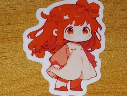 Anime Cute one new vinyl sticker no refunds regular mail win 2 or more get bonus