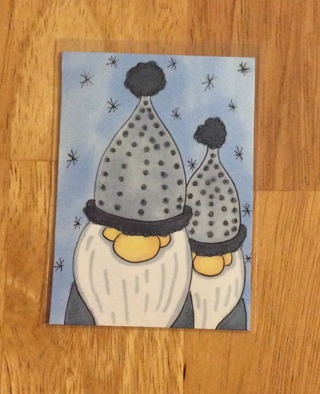 Gnome Brothers original drawing aceo