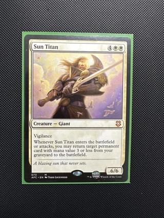 Sun Titan Commander Magic the Gathering Card