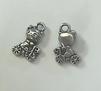 2 new Hello Kitty and bike silver charm