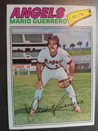 1977 TOPPS MARIO GUERRERO CALIFORNIA ANGELS BASEBALL CARD# 628