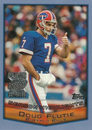 1999 Topps Season Opener Football Card #142 Doug Flutie 