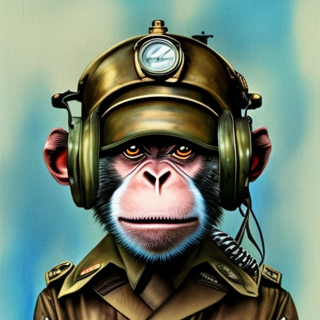 Listia Digital Collectible: [A17] Monkey Art Collection: #008