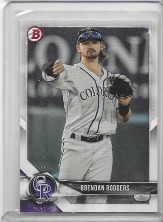 Brendan Rodgers 2018 Bowman Prospect #BP43