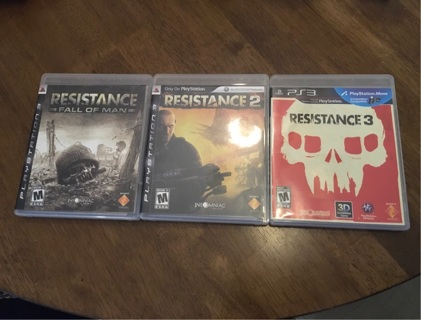 ⭐️ PS3 Resistance Collection: Resistance Fall of Man, Resistance 2, Resistance 3!